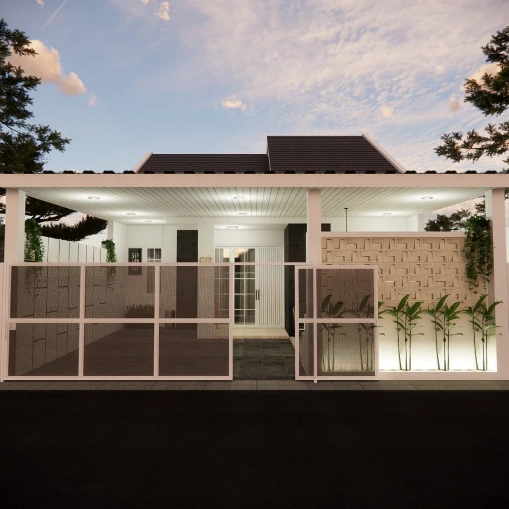 Desain Rumah BA, Anyer Serang Banten - 1