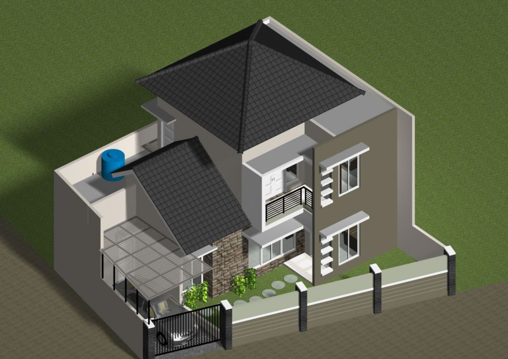Desain Rumah Modern Minimalis 2 Lantai
