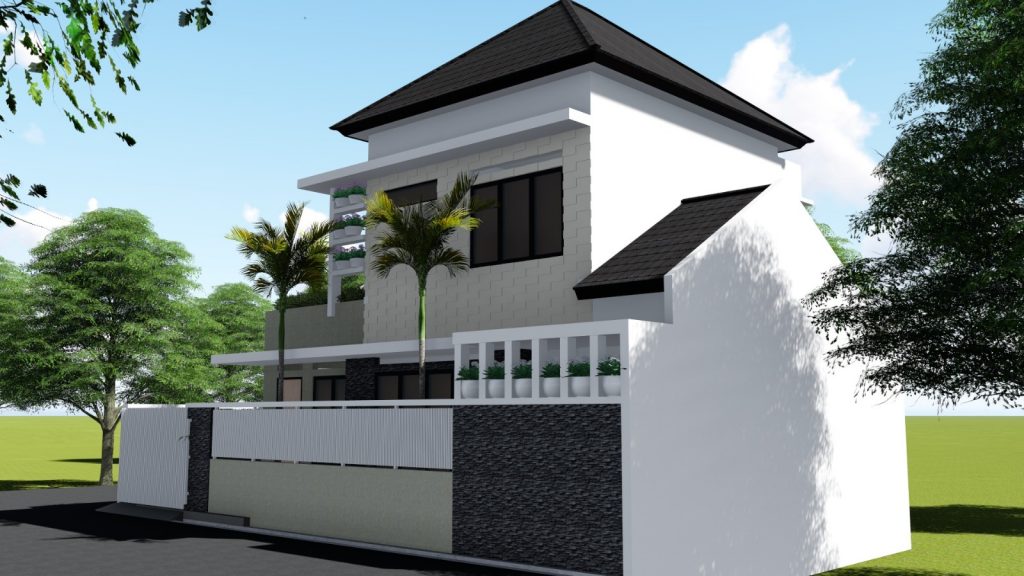 Desain Rumah Tropis Minimalis 2 Lantai