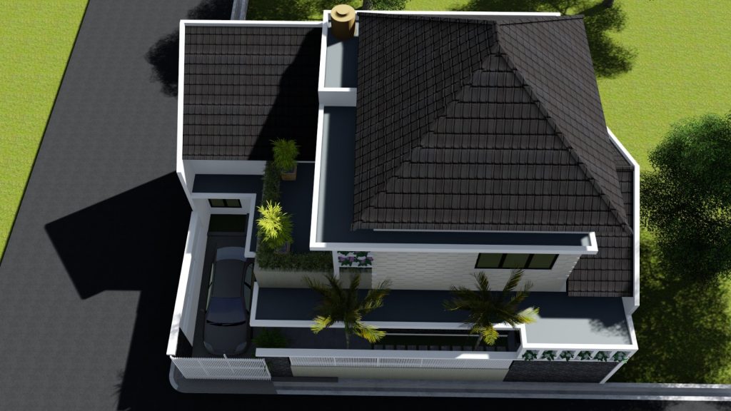 Desain Rumah Tropis Minimalis 2 Lantai